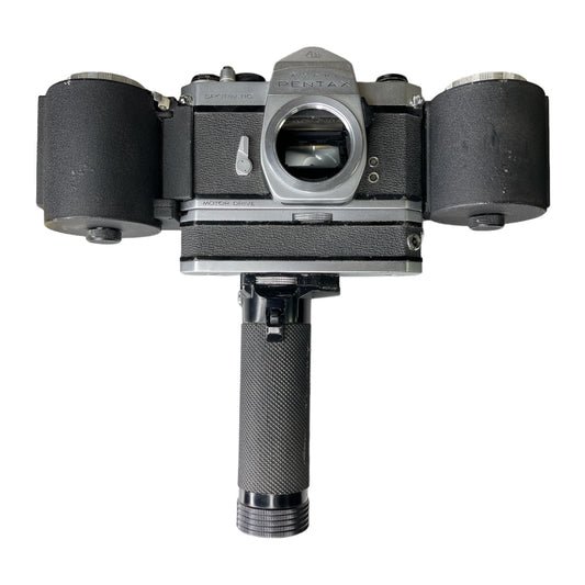 Pentax Spotmatic SP Motor Drive Grip and 250 back