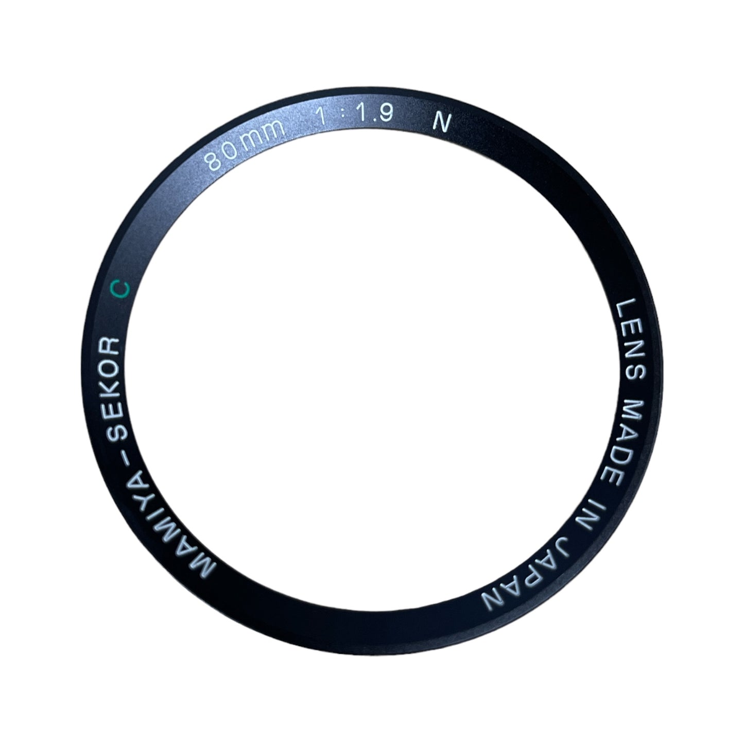Mamiya 80mm f/1.9 N Sekor-C Name Ring (R)