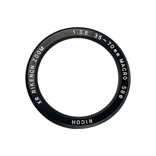 Ricoh XR Rikenon Zoom 35-70mm F/3.5 Macro Lens Name Ring
