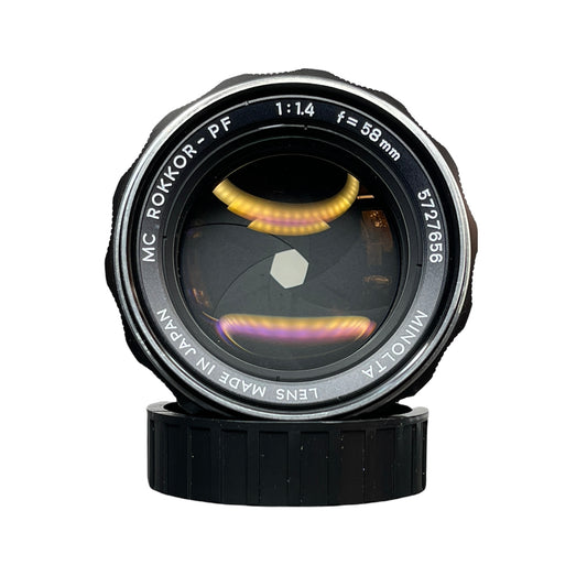 Minolta MC ROKKOR-PF 58mm f/1.4 L#5727656 JB Reno