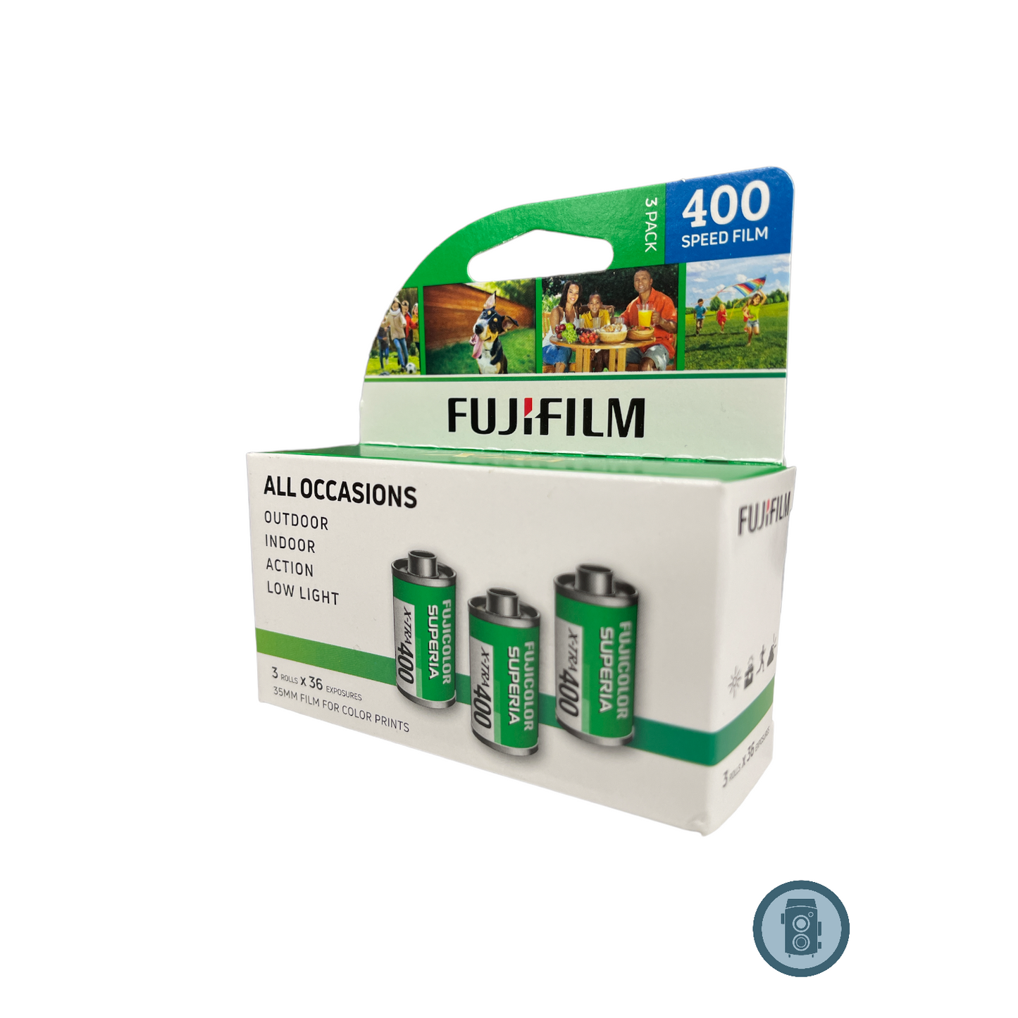 FUJIFILM Fujicolor Superia X-TRA 400 Color Negative Film (35mm Roll Film, 36 Exposures, 3-Pack)