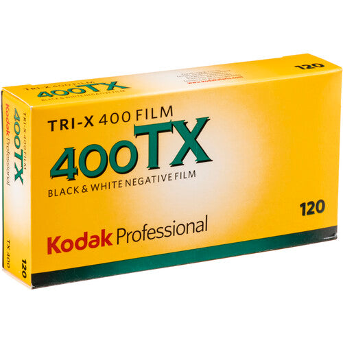 Kodak Professional Tri-X 400 Black and White Negative Film (120 Roll Film, 5-Pack)