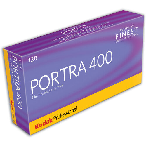 Kodak Professional Portra 400 Color Negative Film (120 Roll Film, 5-Pack)