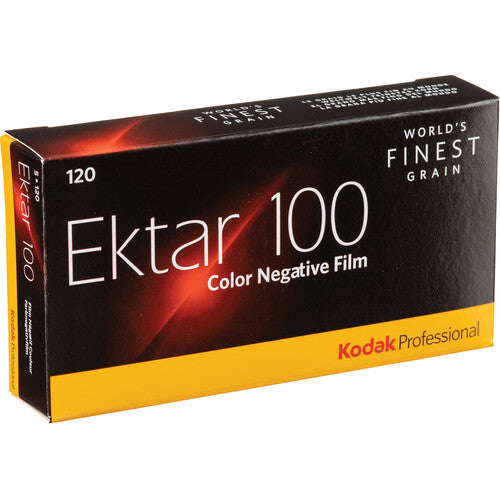 Kodak Professional Ektar 100 Color Negative Film (120 Roll Film, 5-Pack)