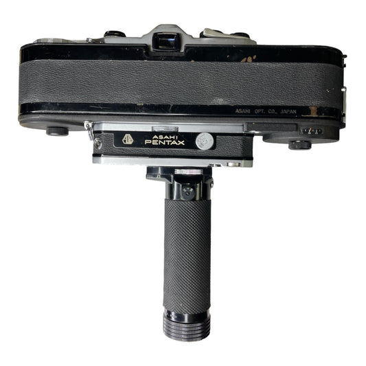 Pentax Spotmatic SP Motor Drive Grip and 250 back