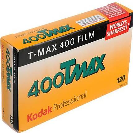 Kodak Professional T-Max 400 Black and White Negative Film (120 Roll Film, 5-Pack)