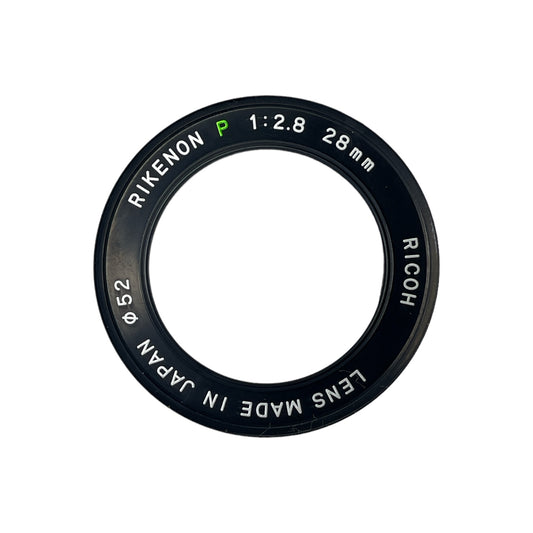 Ricoh Rikenon P 28mm F/2.8 Lens Name Ring