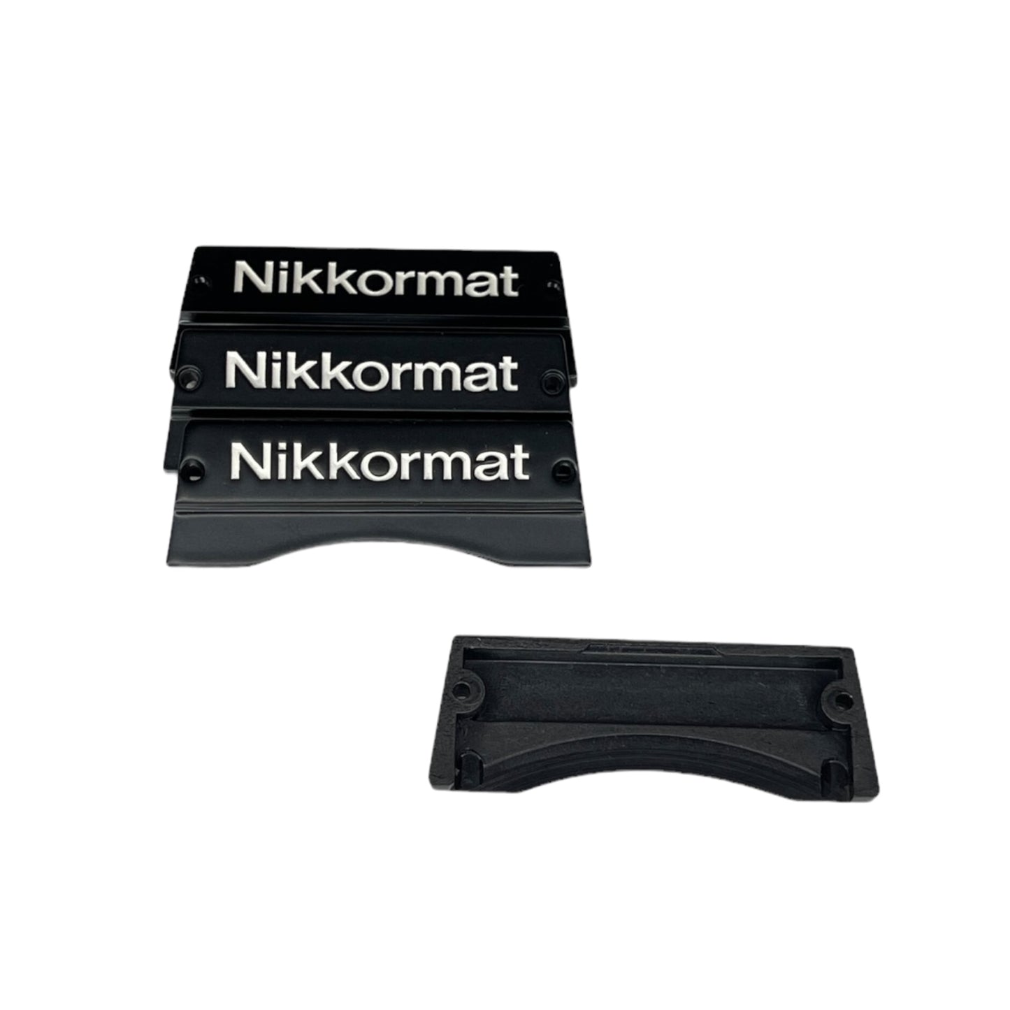 Nikkormat Black Front Name Plate 0