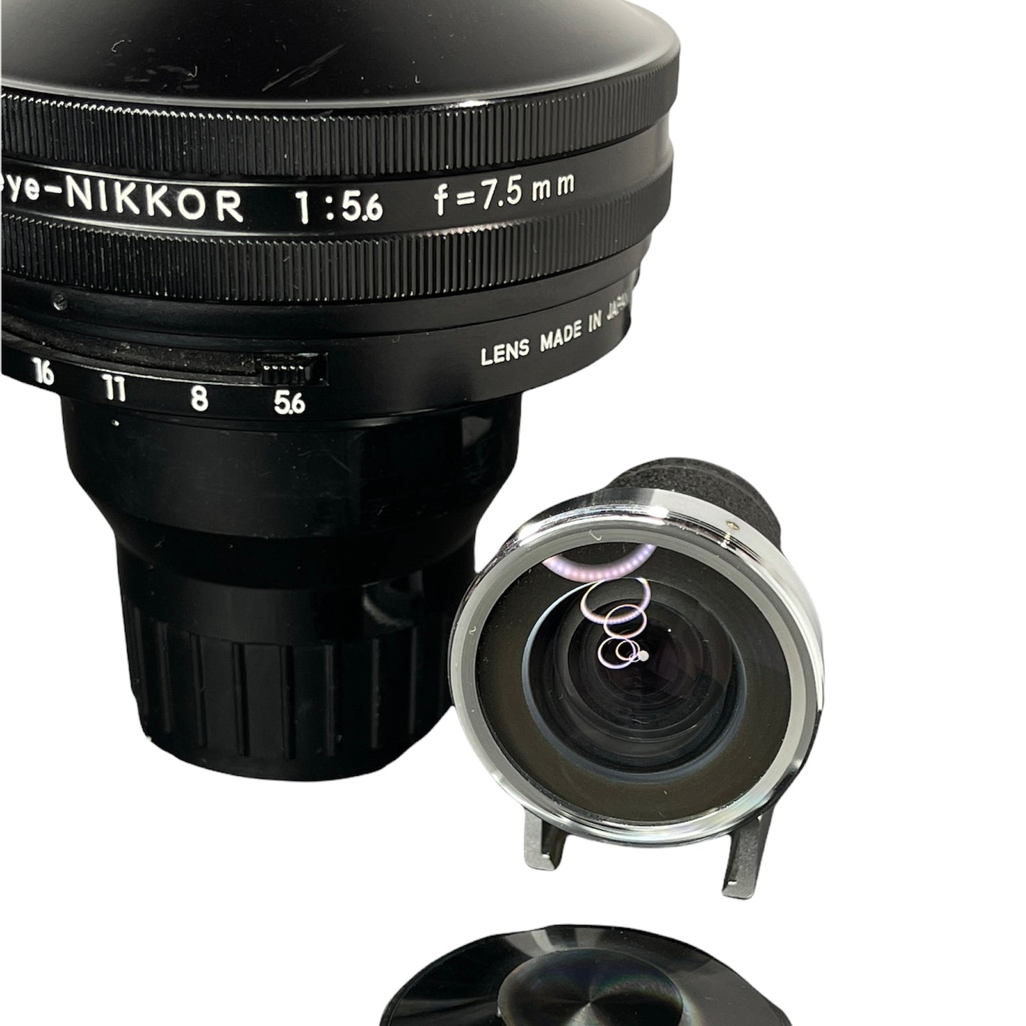 Nikon F Mount Fisheye-NIKKOR 7.5mm f/5.6 w/finder & Case L#752068