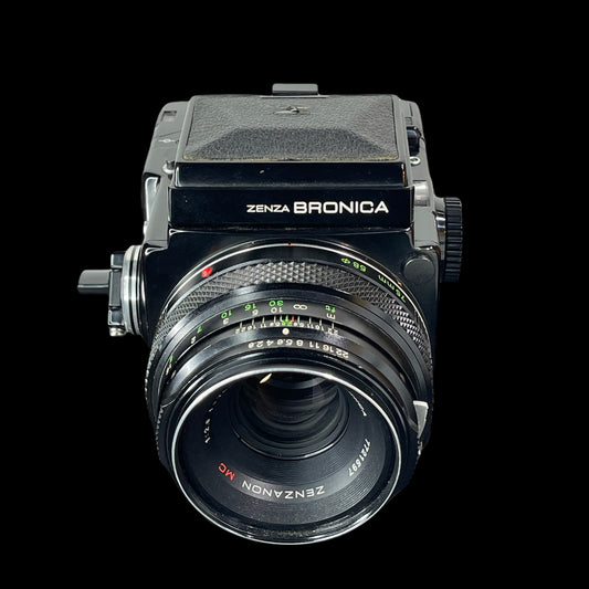 Bronica ETR-C w/ WLVF 120 Back & 75mm f/2.8 B#B5504050 L#7721597