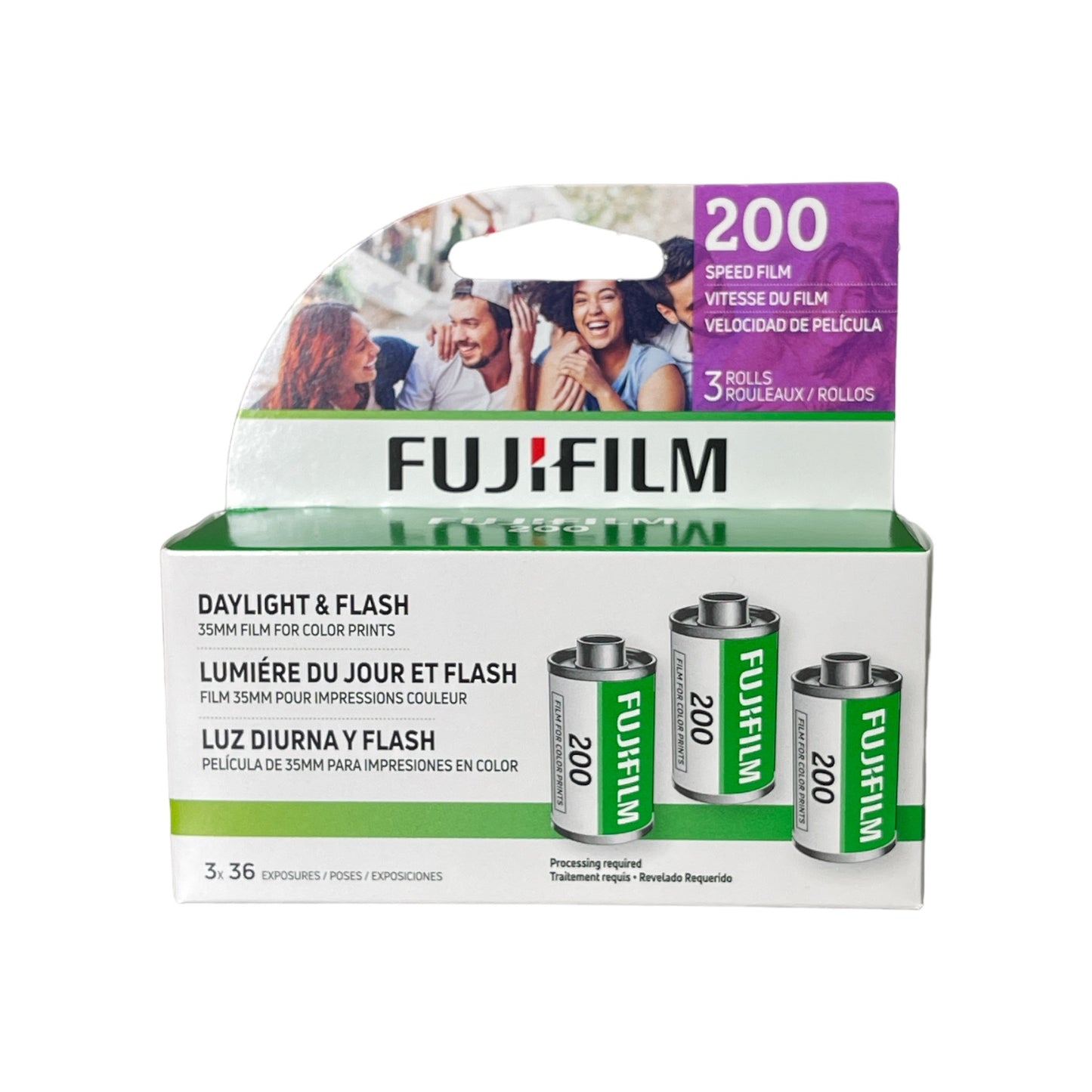 FUJIFILM 200 Color Negative Film (35mm Roll Film, 36 Exposures, 3-Pack)