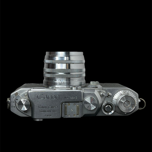 Canon RF w/ 50mm f/1.8 Serenar & Grip B#72243 L#64726